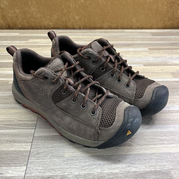 KEEN GDC 1112 Women's Hiking Shoe Brown Leather Lace Up Size 8 Fits Like 8.5 - Picture 3 of 8